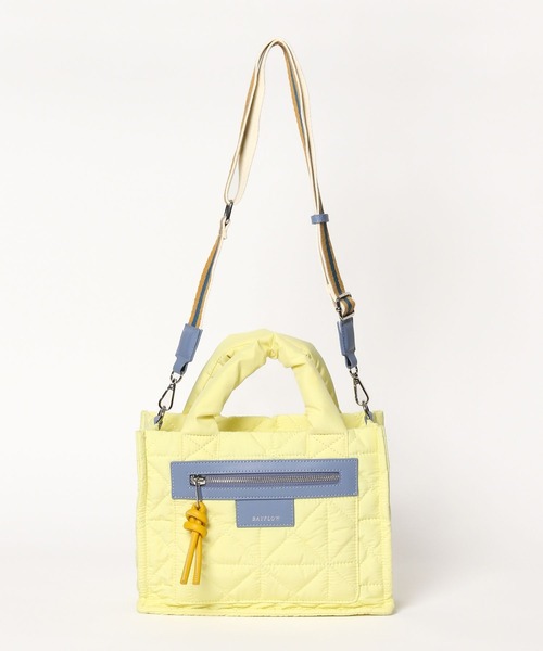 BAYFLOW（ベイフロー）の「[500mlペットボトルが入る]キルトパッファースクエアショルダー（ショルダーバッグ・レディース・ブラック/ライトグレー/ネイビー/ベージュ系/イエロー/オレンジ/アイボリー/シルバー/ブラウン/ホワイト・FREE）」の20枚目の写真