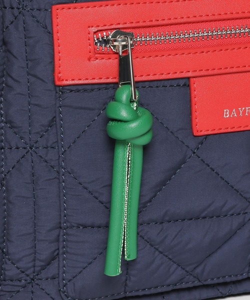 BAYFLOW（ベイフロー）の「[500mlペットボトルが入る]キルトパッファースクエアショルダー（ショルダーバッグ・レディース・ブラック/ライトグレー/ネイビー/ベージュ系/イエロー/オレンジ/アイボリー/シルバー/ブラウン/ホワイト・FREE）」の15枚目の写真