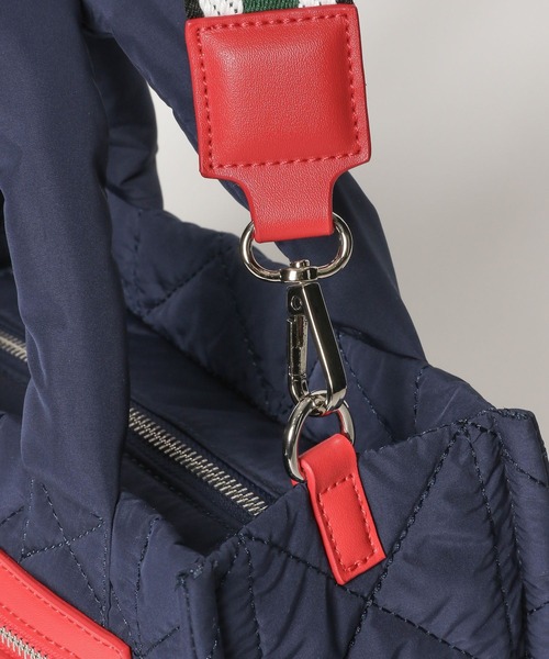 BAYFLOW（ベイフロー）の「[500mlペットボトルが入る]キルトパッファースクエアショルダー（ショルダーバッグ・レディース・ブラック/ライトグレー/ネイビー/ベージュ系/イエロー/オレンジ/アイボリー/シルバー/ブラウン/ホワイト・FREE）」の17枚目の写真