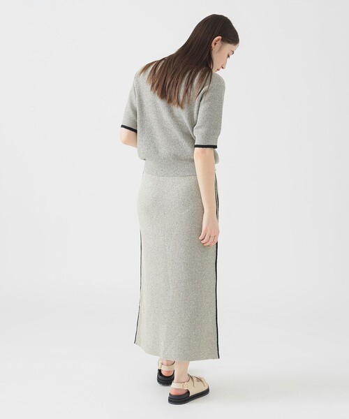B:MING by BEAMS(ビーミングバイビームス)の「ブークレ ニット スカート(S~M)(スカート・レディース・ネイビー/グリーン/ブラウン系その他・SMALL/MEDIUM)」の6枚目の写真
