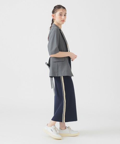 B:MING by BEAMS(ビーミングバイビームス)の「ブークレ ニット スカート(S~M)(スカート・レディース・ネイビー/グリーン/ブラウン系その他・SMALL/MEDIUM)」の15枚目の写真