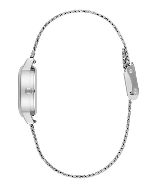 OLIVIA BURTON(オリビアバートン)の「「OLIVIA BURTON/オリビアバートン」クラシックス - ミニ ホワイトマザーオブパール クリスタル シルバー メッシュ(アナログ腕時計・レディース・シルバー・FREE)」の4枚目の写真