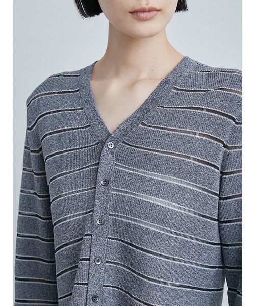 【美品】MIESROHE ミースロエ　オーガニックCリブカーディガン　ベージュ 美品】MIESROHE ミースロエ オーガニックCリブカーディガン ベージュ