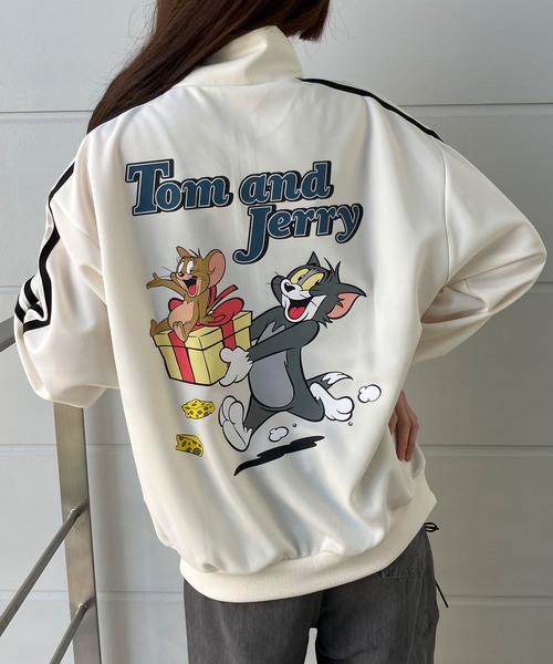 GLAMOROUS JANE(グラマラスジェーン)の「TOM&JERRYバックプリントジャージ(ジャージ・レディース・ラベンダー/アイボリー/ワインレッド/ブラック・FREE)」の5枚目の写真