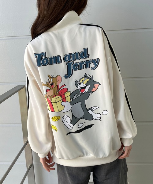 GLAMOROUS JANE(グラマラスジェーン)の「TOM&JERRYバックプリントジャージ(ジャージ・レディース・ラベンダー/アイボリー/ワインレッド/ブラック・FREE)」の6枚目の写真
