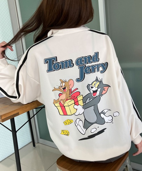 GLAMOROUS JANE(グラマラスジェーン)の「TOM&JERRYバックプリントジャージ(ジャージ・レディース・ラベンダー/アイボリー/ワインレッド/ブラック・FREE)」の12枚目の写真