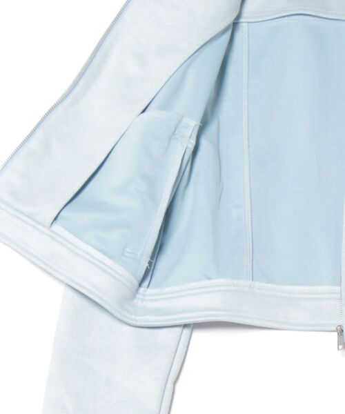 CLEAR BASIC（クリアベーシック）の「フェイクスエードジャケット[オフィスカジュアル 着回し抜群 大人 カジュアル]≪CLEAR BASIC≫（その他アウター・レディース・アイボリー/サックスブルー・F）」の20枚目の写真