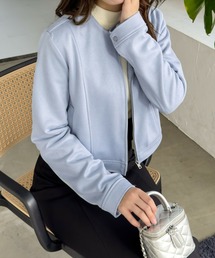 CLEAR BASIC | フェイクスエードジャケット[オフィスカジュアル 着回し抜群 大人 カジュアル]≪CLEAR BASIC≫(その他アウター)