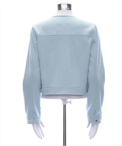 CLEAR BASIC（クリアベーシック）の「フェイクスエードジャケット[オフィスカジュアル 着回し抜群 大人 カジュアル]≪CLEAR BASIC≫（その他アウター・レディース・アイボリー/サックスブルー・F）」の10枚目の写真