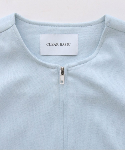 CLEAR BASIC（クリアベーシック）の「フェイクスエードジャケット[オフィスカジュアル 着回し抜群 大人 カジュアル]≪CLEAR BASIC≫（その他アウター・レディース・アイボリー/サックスブルー・F）」の15枚目の写真