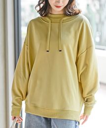 裏毛×ニットリブルーズハイネックプルオーバー