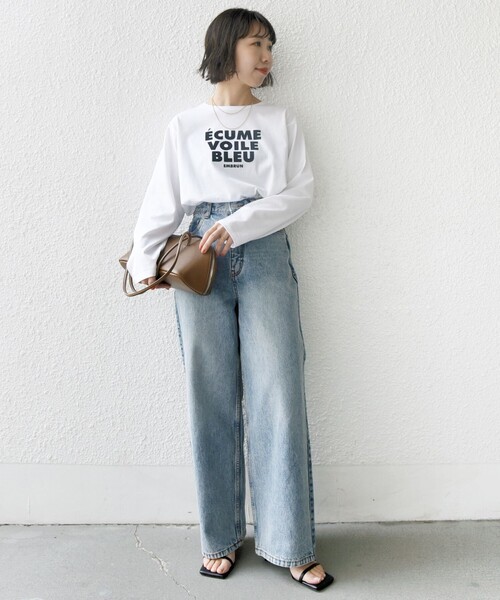 セール】〈洗濯機可能〉プラチナヴェール 長袖 ロゴ TEE（T