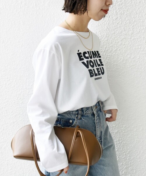 セール】〈洗濯機可能〉プラチナヴェール 長袖 ロゴ TEE（T