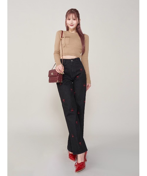 フラップポケットニットトップス（ニット/セーター）｜Darich