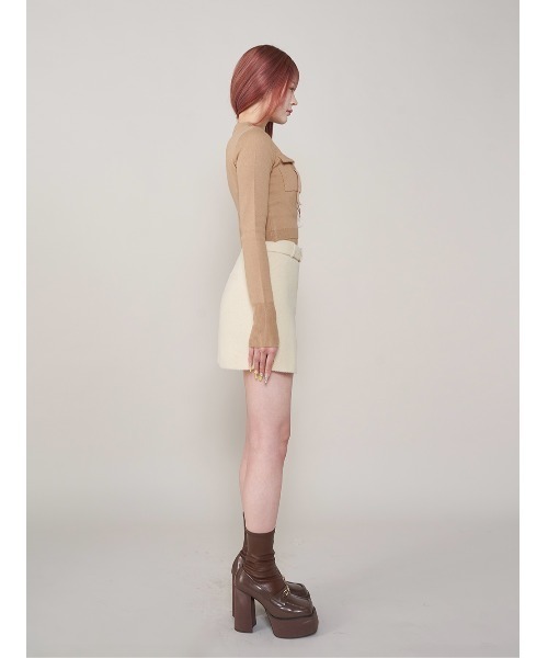 フラップポケットニットトップス（ニット/セーター）｜Darich