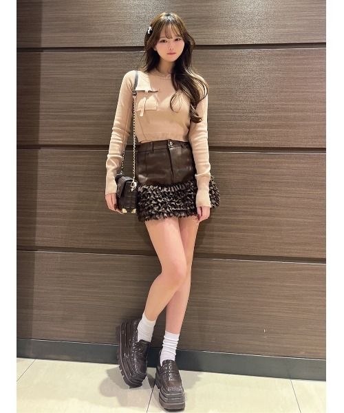 フラップポケットニットトップス（ニット/セーター）｜Darich