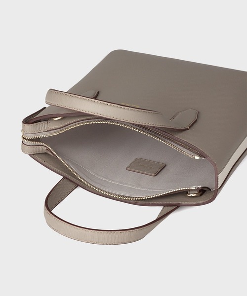 Paul Smith（ポールスミス）の「カラーブロックレザー ハンドバッグ / 555401 WN030S（ショルダーバッグ・レディース・ネイビー/ライトグリーン/グレイッシュベージュ・FREE）」の6枚目の写真