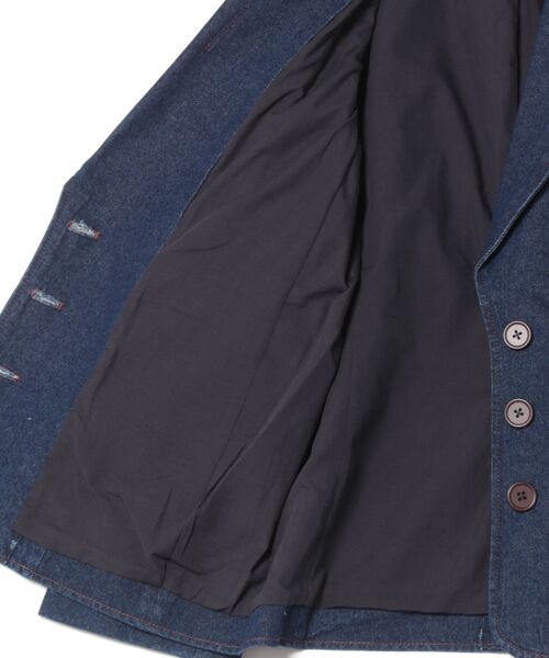 オーバーサイズ デニムテーラードジャケット TINA：JOJUN（デニム
