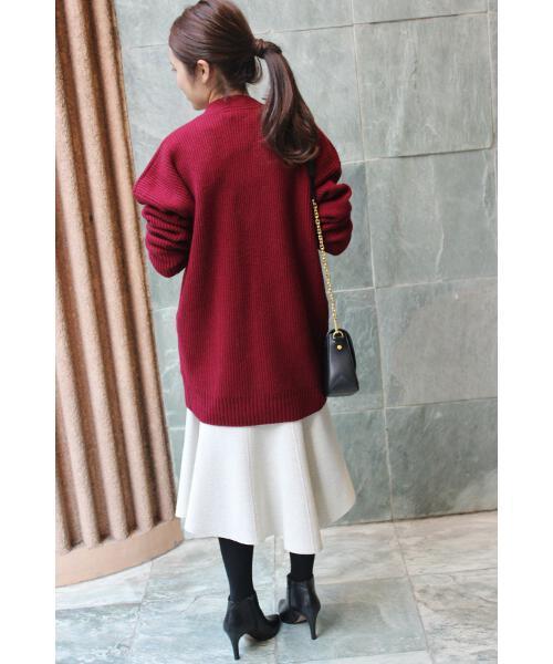 IENA(イエナ)の「ブークレ アシンメトリースカート◆(スカート・レディース・ナチュラル/キャメル/レッド・36/34/38/40)」の5枚目の写真