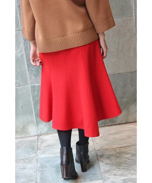 IENA(イエナ)の「ブークレ アシンメトリースカート◆(スカート・レディース・ナチュラル/キャメル/レッド・36/34/38/40)」の15枚目の写真