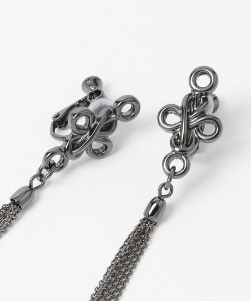 HARE(ハレ)の「チャイナロングイヤリング(HARE)(イヤリング・レディース・ブラック/シルバー・FREE)」の15枚目の写真