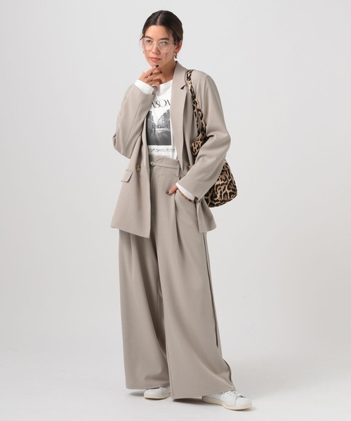 BAYFLOW（ベイフロー）の「レオパードロゴビッグトート（トートバッグ・レディース・ライトベージュ/ベージュ・FREE）」の3枚目の写真