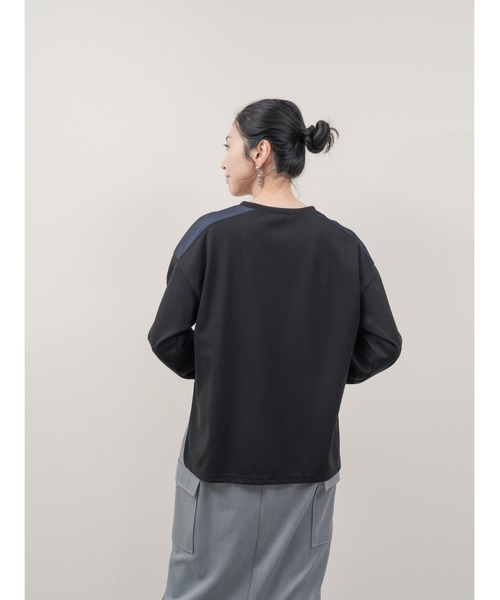 DOLLUPOOPS（ドールアップウップス）の「ロープ刺繍ロゴプリントトップス（Tシャツ/カットソー・レディース・アイボリー/ブラック・38）」の13枚目の写真