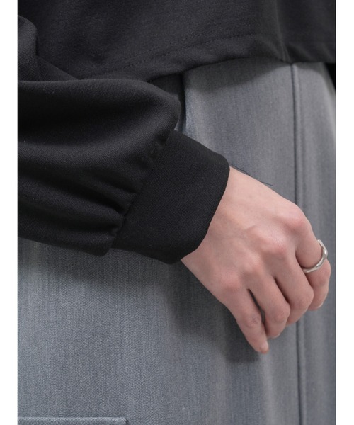 DOLLUPOOPS（ドールアップウップス）の「ロープ刺繍ロゴプリントトップス（Tシャツ/カットソー・レディース・アイボリー/ブラック・38）」の3枚目の写真