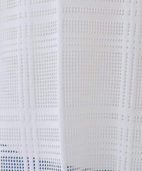 INDIVI（インディヴィ）の「【洗える】メッシュチェック柄ニット（ニット/セーター・レディース・ホワイト/ブラック/グリーン・38/34/05/15 /13/19）」の8枚目の写真