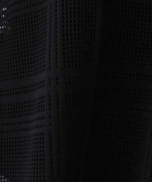 INDIVI（インディヴィ）の「【洗える】メッシュチェック柄ニット（ニット/セーター・レディース・ホワイト/ブラック/グリーン・38/34/05/15 /13/19）」の12枚目の写真