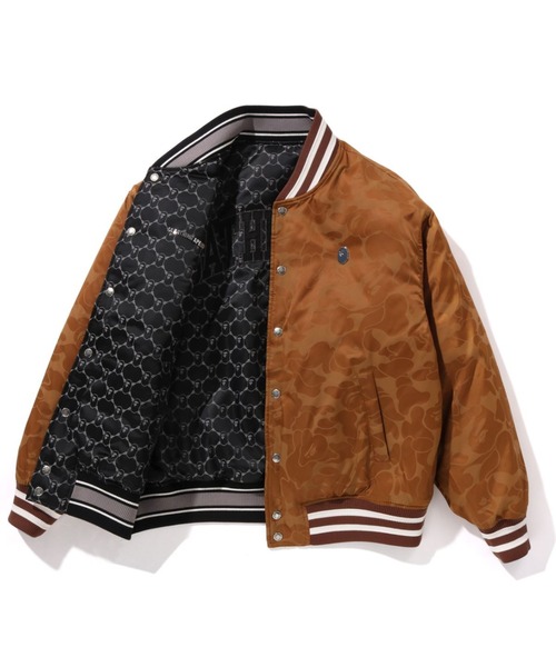 A BATHING APE（アベイシングエイプ）の「SOLID CAMO JACQUARD NYLON REVERSIBLE BOMBER PADDED JACKET（ナイロンジャケット・メンズ・ブラック・LARGE/X-LARGE/XX-LARGE/SMALL/MEDIUM）」の5枚目の写真