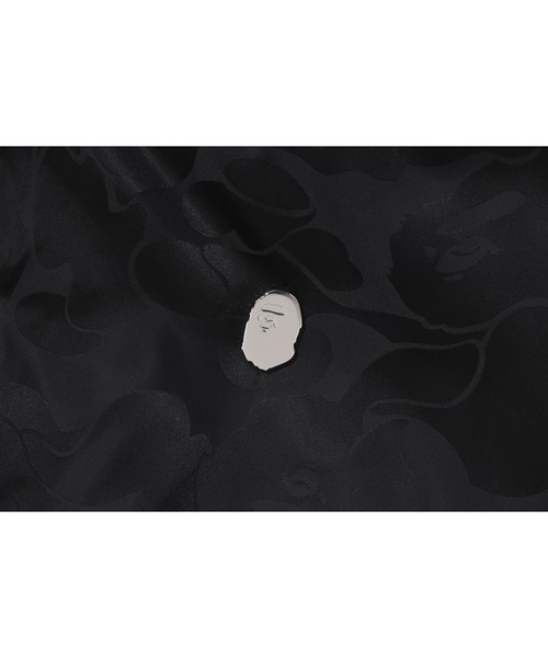 A BATHING APE（アベイシングエイプ）の「SOLID CAMO JACQUARD NYLON REVERSIBLE BOMBER PADDED JACKET（ナイロンジャケット・メンズ・ブラック・LARGE/X-LARGE/XX-LARGE/SMALL/MEDIUM）」の6枚目の写真