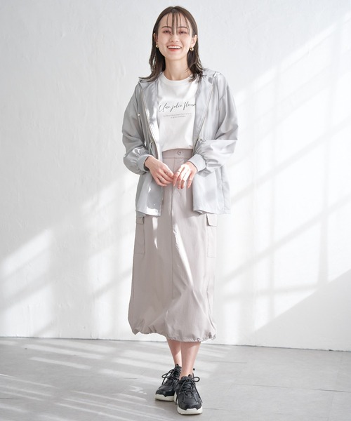 ikka（イッカ）の「【雑誌InRed5月号掲載】リップストップカーゴスカート【親子コーデ】（スカート・レディース・ダークベージュ/ネイビー/オリーブ・L/M/S）」の18枚目の写真