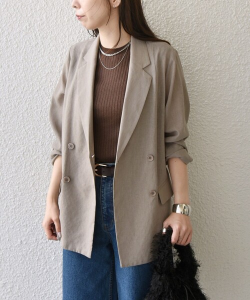 ［新品タグ付き］Navy premium ストライプ テーラード　シアサッカ Lot No. TT15230-128 / Mid 1940s Style Wool Gabardine