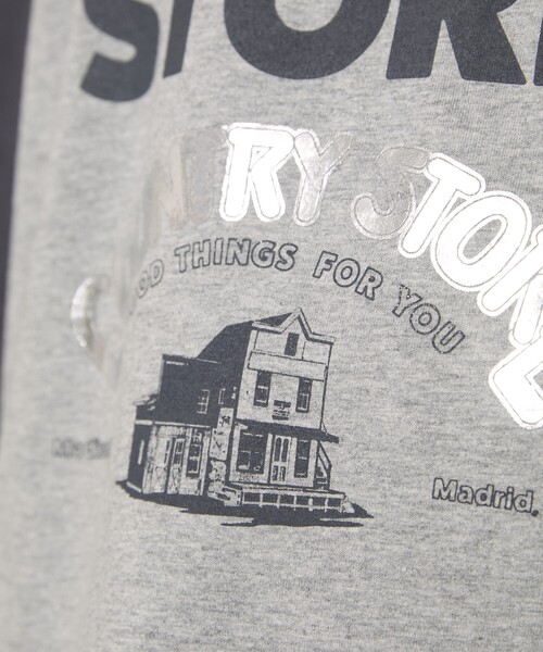 Freada（フリーダ）の「Freada/フリーダ ロゴ 箔プリント ラグランTシャツ（Tシャツ/カットソー・レディース・ブラウン/ホワイト/グレー・ﾌﾘ-）」の18枚目の写真