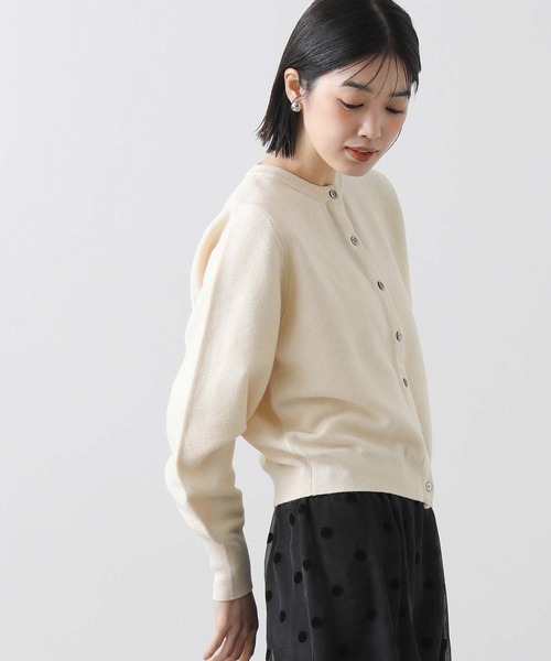 Gready Brilliant（グレディブリリアン）の「スパンコールクルーネックカーディガン（カーディガン/ボレロ・レディース・アイボリー/ブラック・FREE）」の3枚目の写真