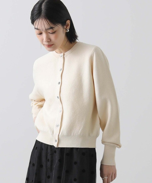 Gready Brilliant（グレディブリリアン）の「スパンコールクルーネックカーディガン（カーディガン/ボレロ・レディース・アイボリー/ブラック・FREE）」の5枚目の写真