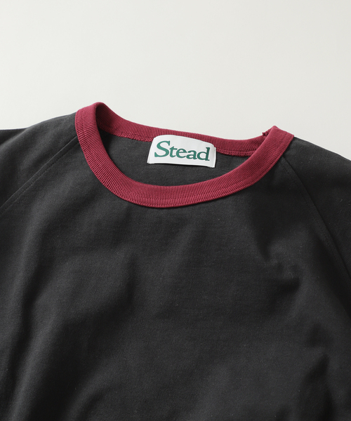 JOURNAL STANDARD J.S HOMESTEAD(ジャーナルスタンダードホームステッド)の「J.S.Homestead / Stead ヘビーワイド ラグランロンT(Tシャツ/カットソー・メンズ・ホワイト/ブラック系その他・MEDIUM/LARGE)」の3枚目の写真