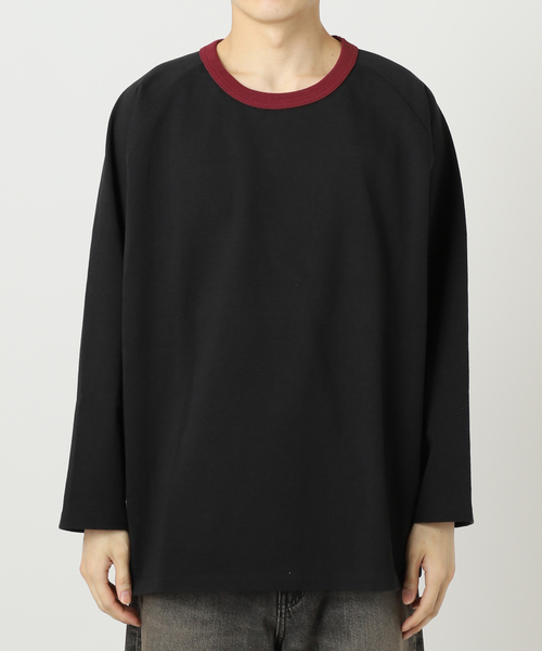 JOURNAL STANDARD J.S HOMESTEAD(ジャーナルスタンダードホームステッド)の「J.S.Homestead / Stead ヘビーワイド ラグランロンT(Tシャツ/カットソー・メンズ・ホワイト/ブラック系その他・MEDIUM/LARGE)」の7枚目の写真