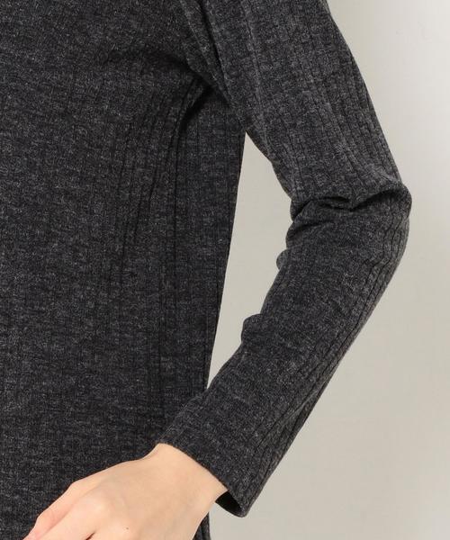 Another Edition（アナザーエディション）の「リブボトルネックポケットロングワンピース2/AEBCリブB/N2POC LONG OPⅡ◆（ワンピース・レディース・ワインレッド/ダークグレー・フリー）」の11枚目の写真