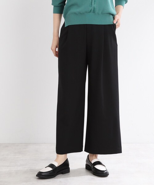 Reflect（リフレクト）の「【マシンウォッシュ可／すっきりシルエット】ワイドシルエットパンツ（その他パンツ・レディース・ライトグレー/キャメル/ブラック/ライトベージュ・05/07/09/11/13/15 /17）」の2枚目の写真