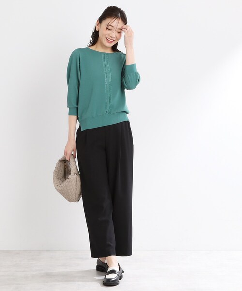 Reflect（リフレクト）の「【マシンウォッシュ可／すっきりシルエット】ワイドシルエットパンツ（その他パンツ・レディース・ライトグレー/キャメル/ブラック/ライトベージュ・05/07/09/11/13/15 /17）」の15枚目の写真