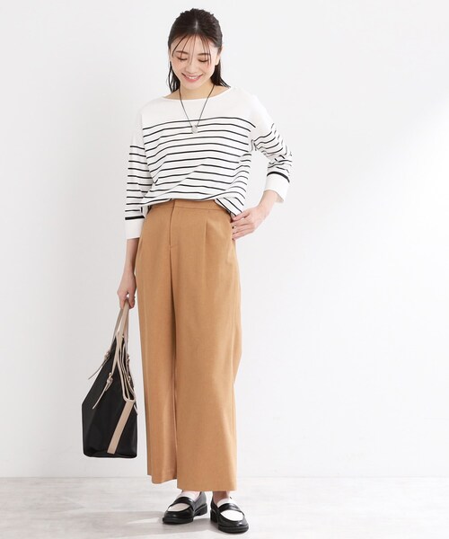 Reflect（リフレクト）の「【マシンウォッシュ可／すっきりシルエット】ワイドシルエットパンツ（その他パンツ・レディース・ライトグレー/キャメル/ブラック/ライトベージュ・05/07/09/11/13/15 /17）」の18枚目の写真
