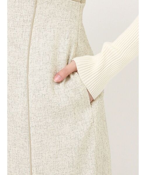 LAGUNAMOON（ラグナムーン）の「MIXカラーマーメイドジャンパースカート（ジャンパースカート・レディース・アイボリー/ブラウン/ライトグリーン・MEDIUM/SMALL）」の9枚目の写真