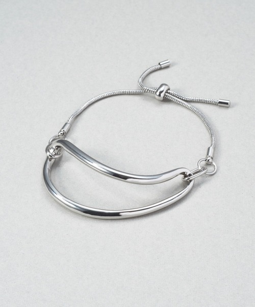 GOLDY（ゴールディ）の「ワイド カーブ スネーク チェーン ブレスレット（ブレスレット・レディース・ゴールド/シルバー系その他/ゴールド系その他/シルバー・FREE）」の8枚目の写真