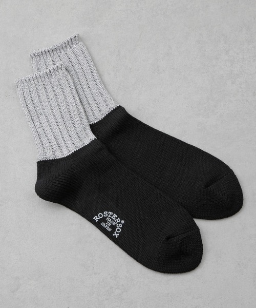 ROSTER SOX（ロスターソックス）の「ROSTER SOX/MJ（ソックス/靴下・メンズ・ブラック/ホワイト/グレー・23-25/25-27）」の2枚目の写真