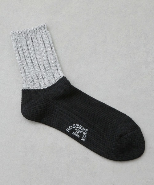 ROSTER SOX（ロスターソックス）の「ROSTER SOX/MJ（ソックス/靴下・メンズ・ブラック/ホワイト/グレー・23-25/25-27）」の5枚目の写真