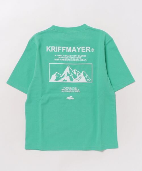 KRIFF MAYER Kid's Collection（クリフメイヤーキッズコレクション）の「【接触冷感】涼タッチシャリT（山）（Tシャツ/カットソー・キッズ・ミント/ネイビー/グレイッシュベージュ/イエロー・120/130/140/150/160/170）」の5枚目の写真