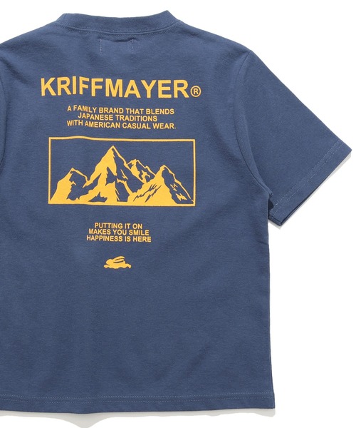 KRIFF MAYER Kid's Collection（クリフメイヤーキッズコレクション）の「【接触冷感】涼タッチシャリT（山）（Tシャツ/カットソー・キッズ・ミント/ネイビー/グレイッシュベージュ/イエロー・120/130/140/150/160/170）」の4枚目の写真