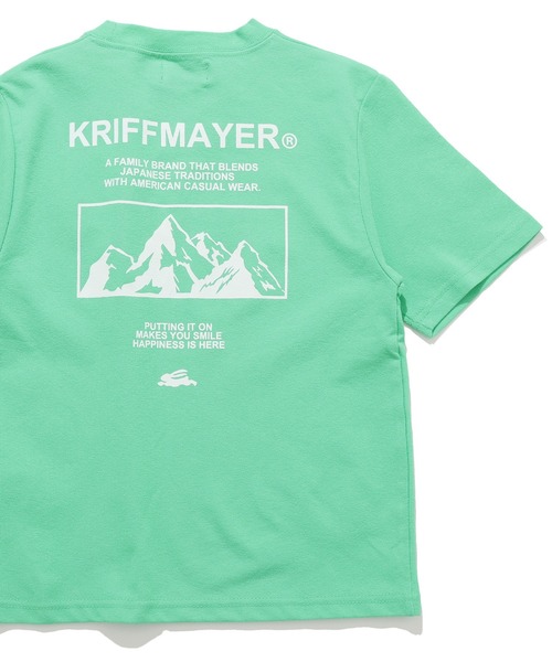 KRIFF MAYER Kid's Collection（クリフメイヤーキッズコレクション）の「【接触冷感】涼タッチシャリT（山）（Tシャツ/カットソー・キッズ・ミント/ネイビー/グレイッシュベージュ/イエロー・120/130/140/150/160/170）」の3枚目の写真